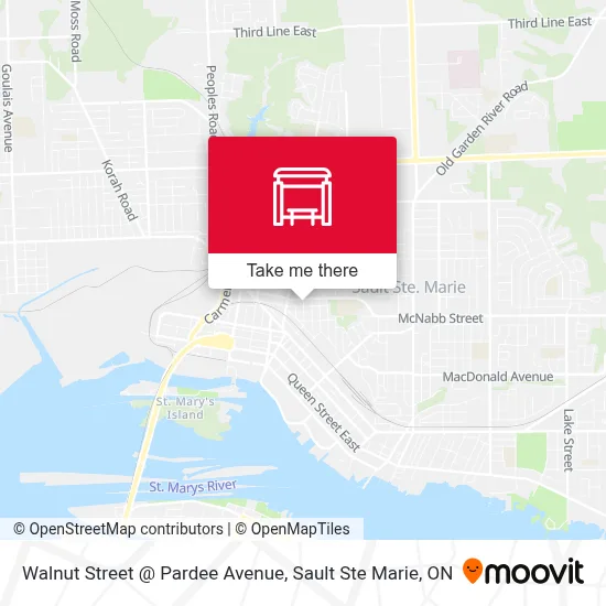 Walnut Street @ Pardee Avenue map