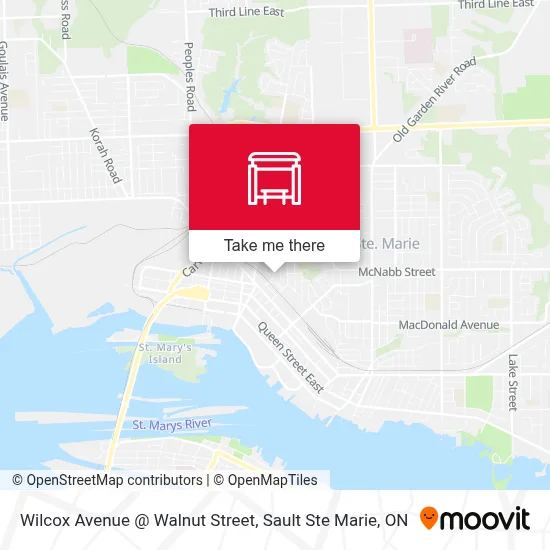 Wilcox Avenue @ Walnut Street map