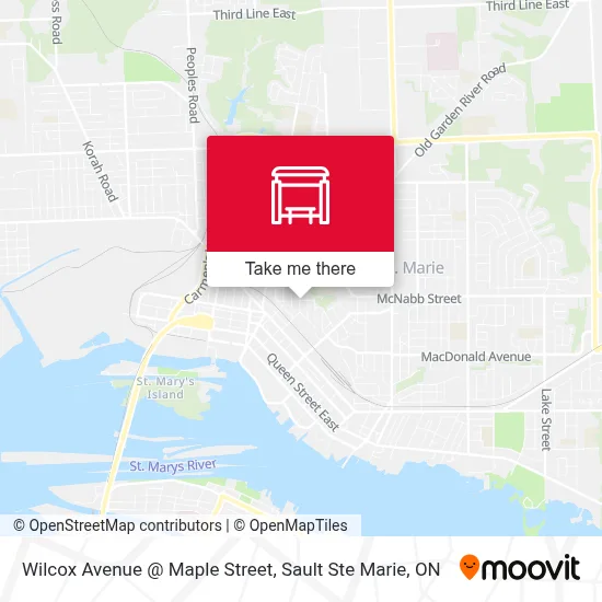 Wilcox Avenue @ Maple Street map