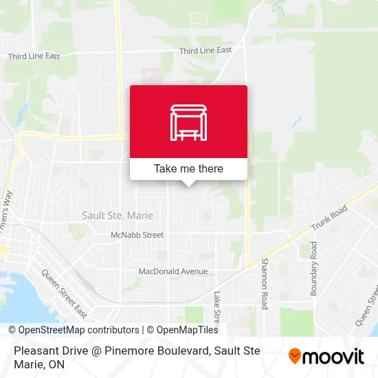 Pleasant Drive @ Pinemore Boulevard map