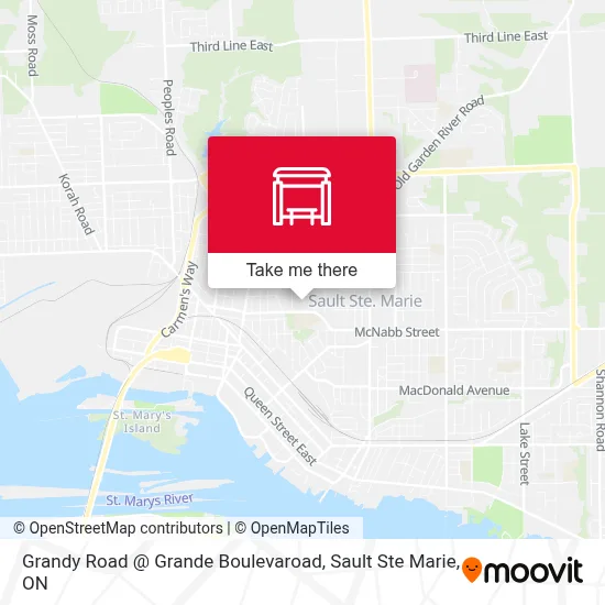 Grandy Road @ Grande Boulevaroad map