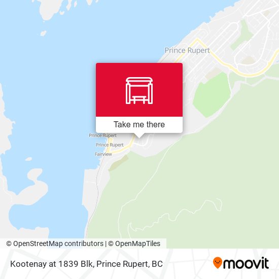 Kootenay at 1839 Blk map