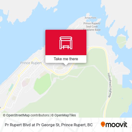 Pr Rupert Blvd at Pr George St map