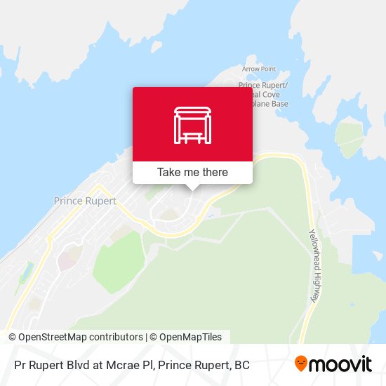 Pr Rupert Blvd at Mcrae Pl map