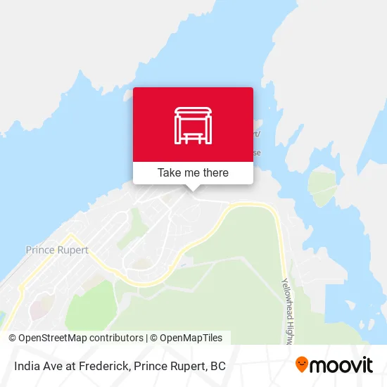 India Ave at Frederick map