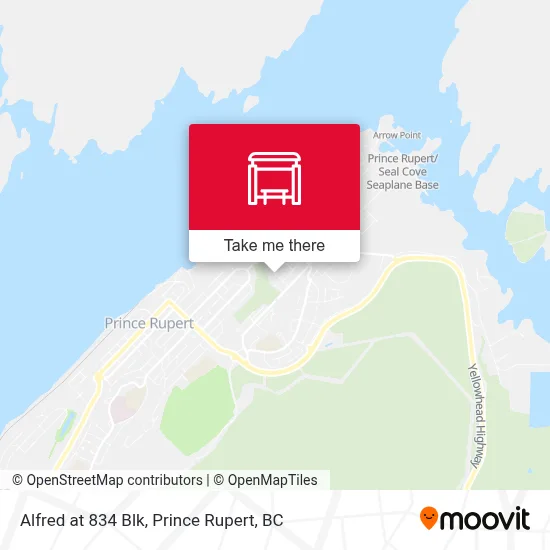 Alfred at 834 Blk map