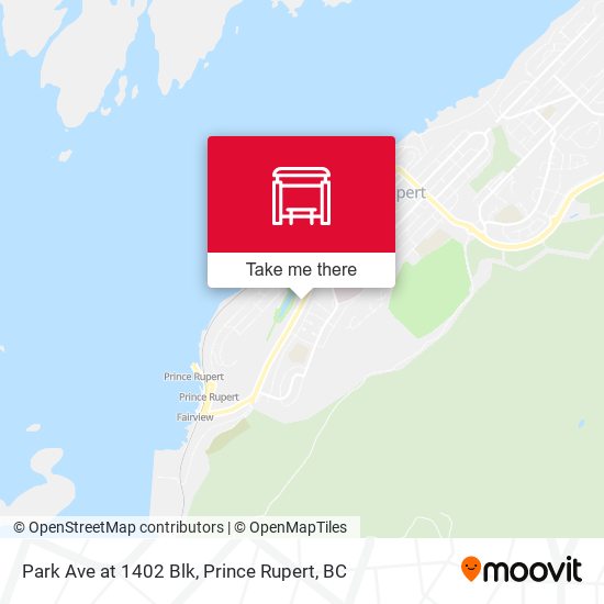 Park Ave at 1402 Blk map