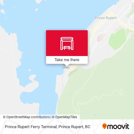 Prince Rupert Ferry Terminal map