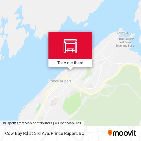 Cow Bay Rd at 3rd Ave map
