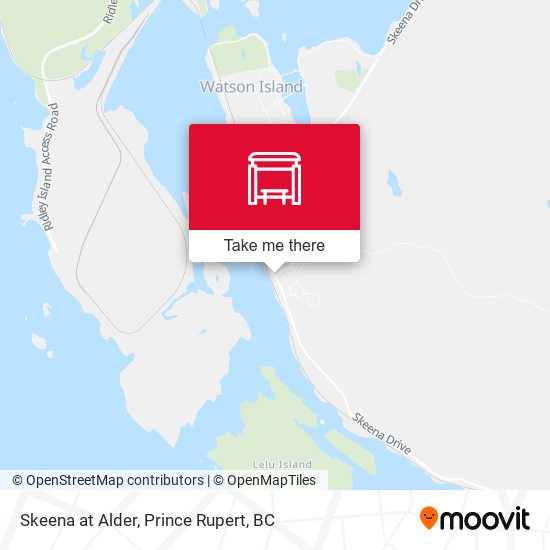 Skeena at Alder map