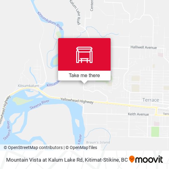 Mountain Vista at Kalum Lake Rd map