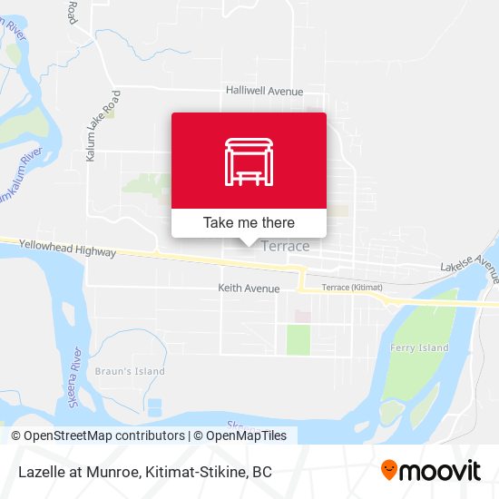 Lazelle at Munroe map
