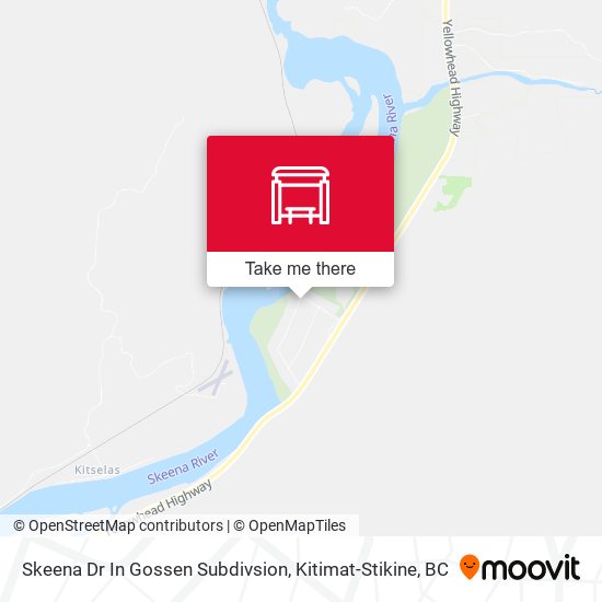 Skeena Dr In Gossen Subdivsion map