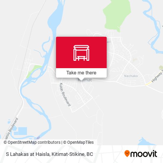 S Lahakas at Haisla map