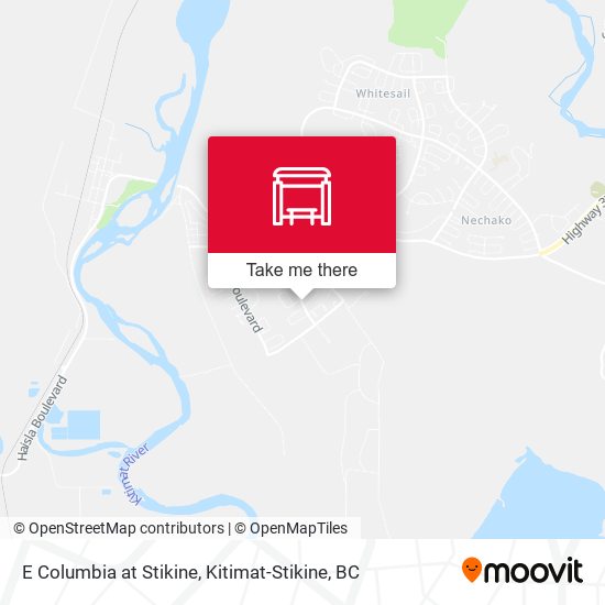 E Columbia at Stikine map