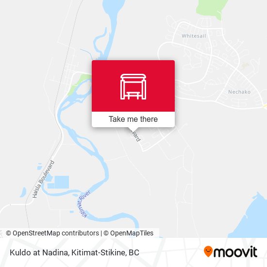Kuldo at Nadina map