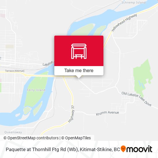 Paquette at Thornhill Ftg Rd (Wb) map