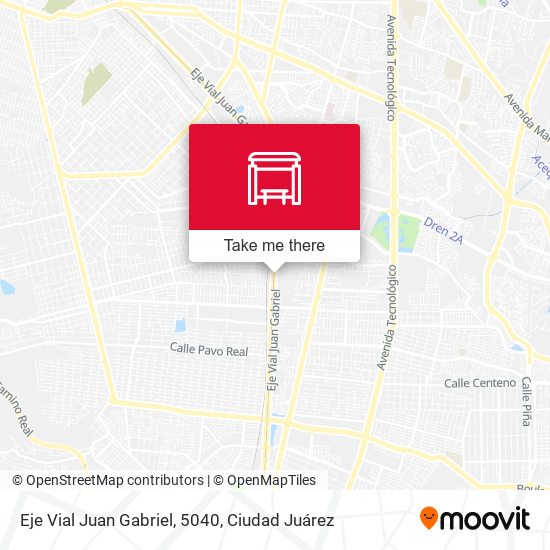 Eje Vial Juan Gabriel, 5040 map