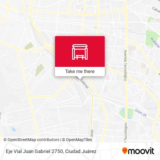 Eje Vial Juan Gabriel 2750 map