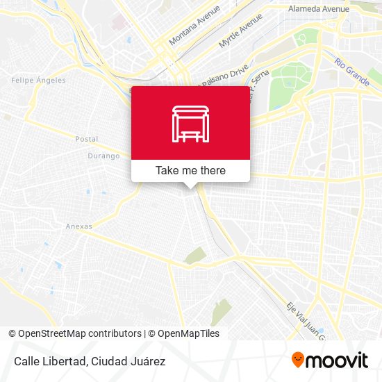 Calle Libertad map