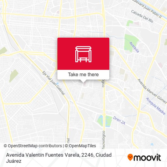 Mapa de Avenida Valentín Fuentes Varela, 2246