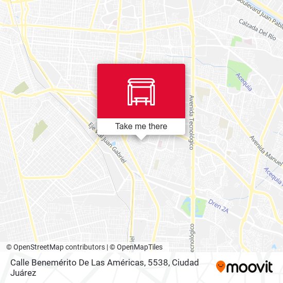 Calle Benemérito De Las Américas, 5538 map