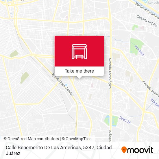 Calle Benemérito De Las Américas, 5347 map