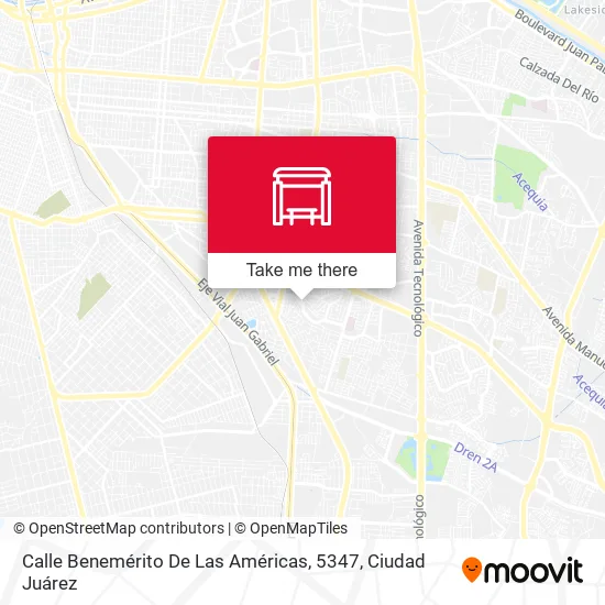 Mapa de Calle Benemérito De Las Américas, 5347