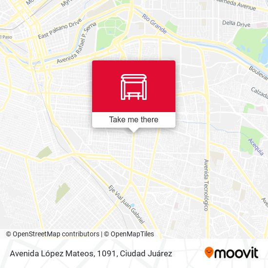 Mapa de Avenida López Mateos, 1091