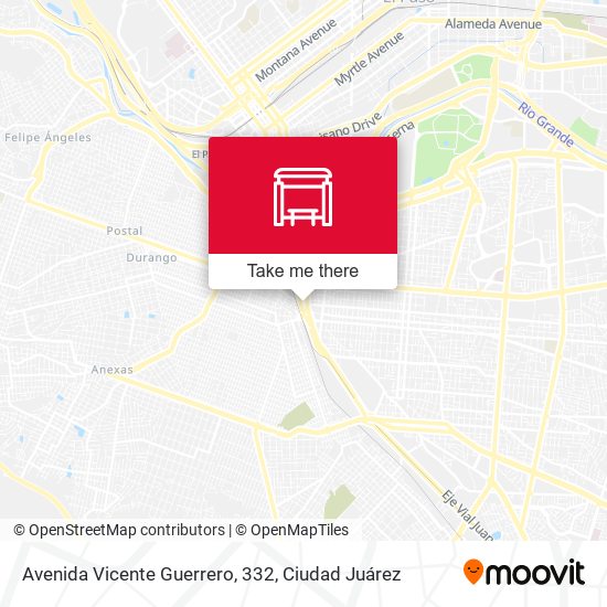 Avenida Vicente Guerrero, 332 map