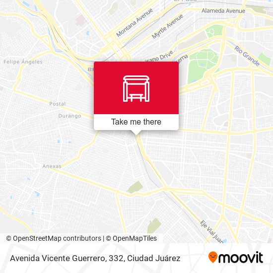 Avenida Vicente Guerrero, 332 map