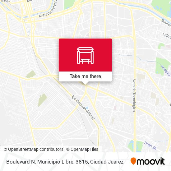 Boulevard N. Municipio Libre, 3815 map