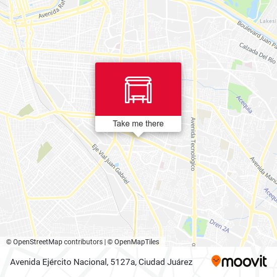 Avenida Ejército Nacional, 5127a map