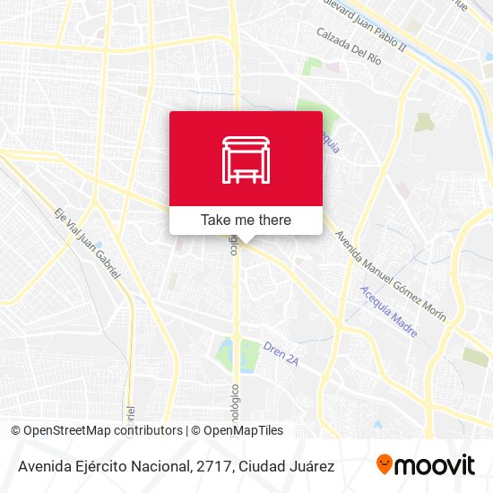 Mapa de Avenida Ejército Nacional, 2717