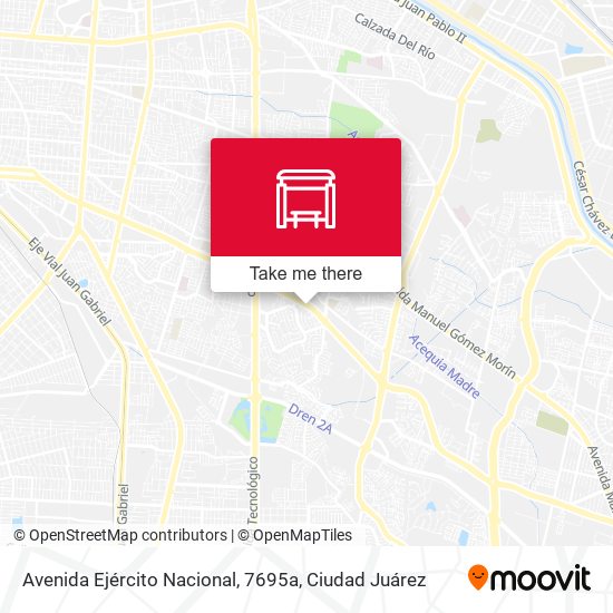 Avenida Ejército Nacional, 7695a map