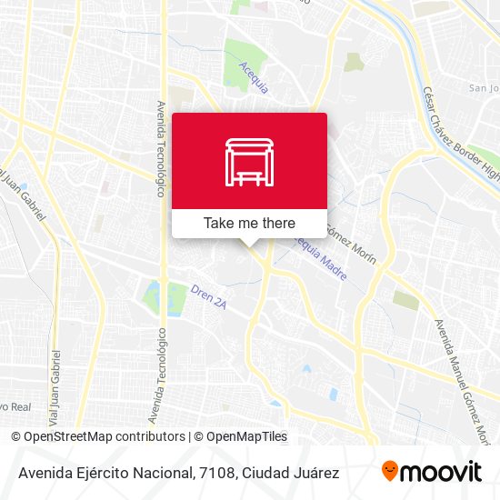 Mapa de Avenida Ejército Nacional, 7108
