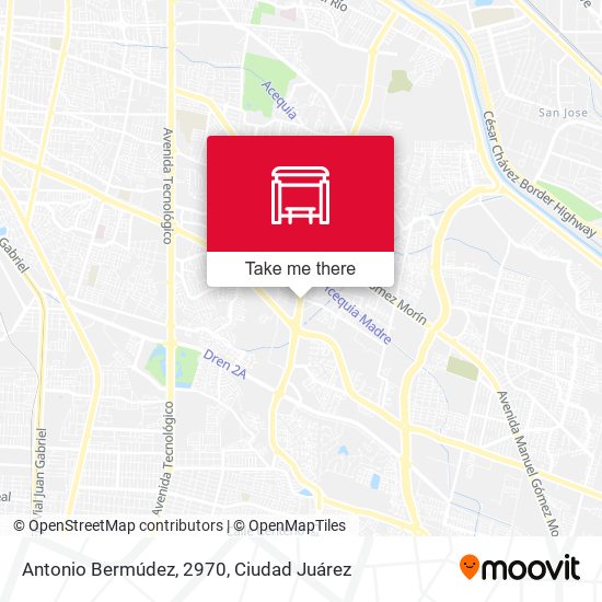 Mapa de Antonio Bermúdez, 2970
