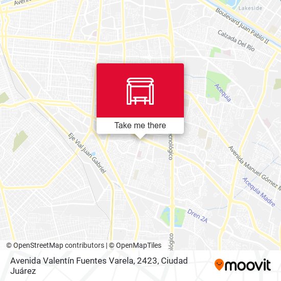 Mapa de Avenida Valentín Fuentes Varela, 2423