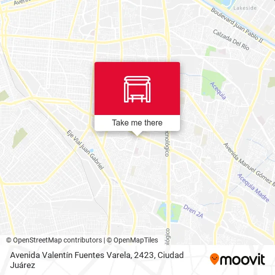 Mapa de Avenida Valentín Fuentes Varela, 2423