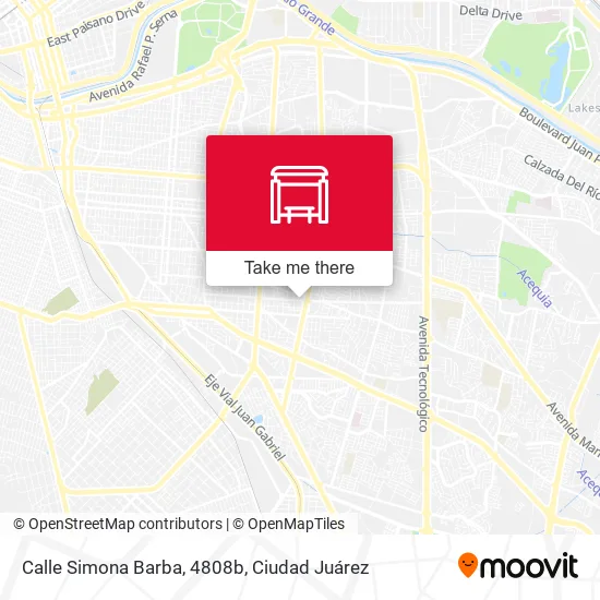 Mapa de Calle Simona Barba, 4808b