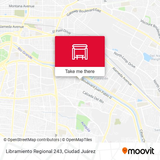 Mapa de Libramiento Regional 243