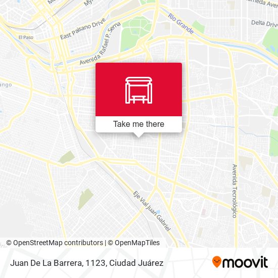 Juan De La Barrera, 1123 map