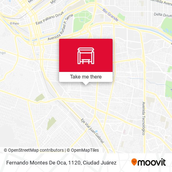 Fernando Montes De Oca, 1120 map