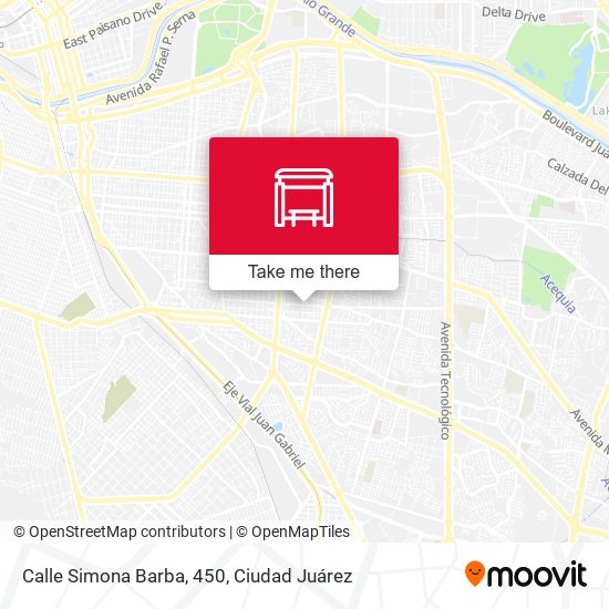 Calle Simona Barba, 450 map