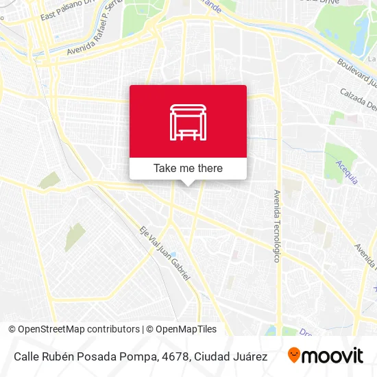 Mapa de Calle Rubén Posada Pompa, 4678