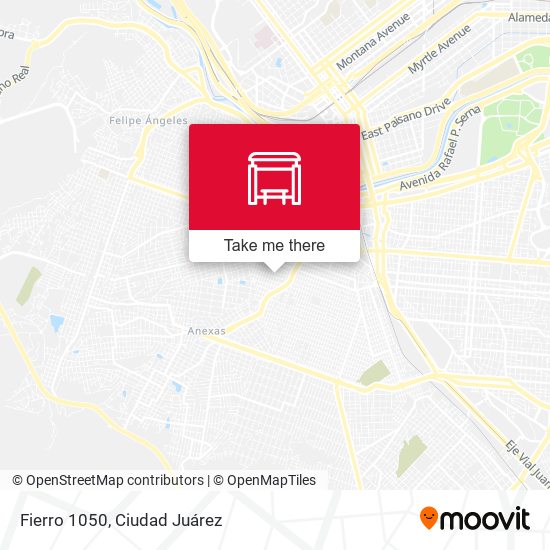 Fierro 1050 map