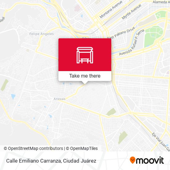Calle Emiliano Carranza map