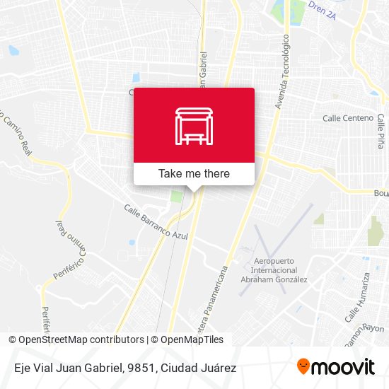 Eje Vial Juan Gabriel, 9851 map