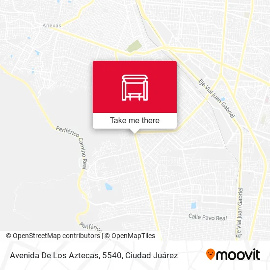 Mapa de Avenida De Los Aztecas, 5540