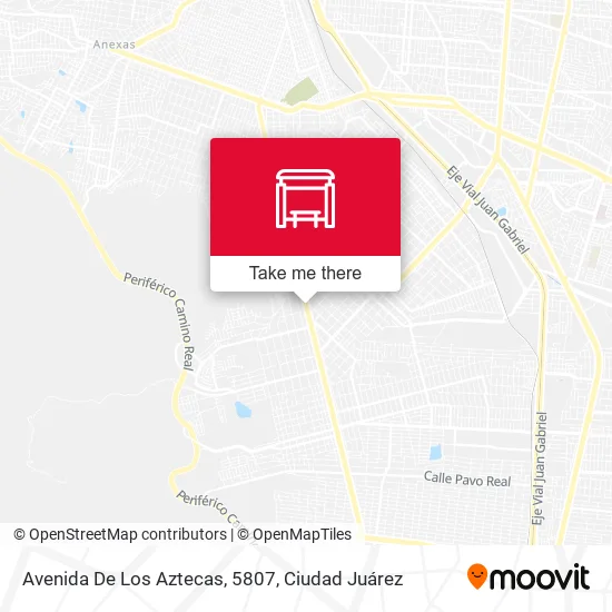 Mapa de Avenida De Los Aztecas, 5807